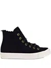 Converse Chuck Taylor All Star Hi Frilly Thrills "black" Sneakers In Black