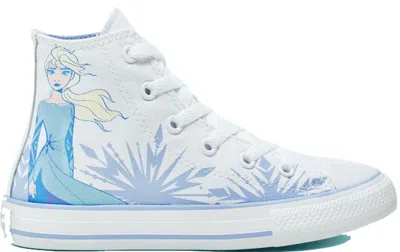 Pre-owned Converse Chuck Taylor All Star Hi Frozen 2 Elsa Sneakers In White/blue Heron