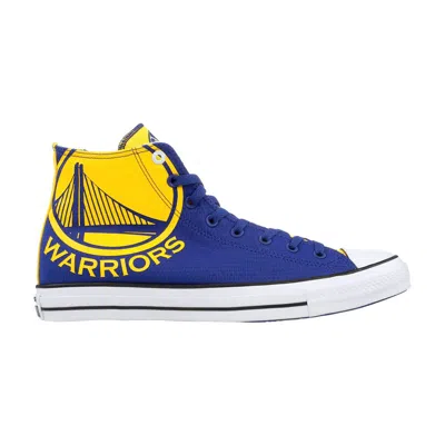 Pre-owned Converse Chuck Taylor All Star Hi 'golden State Warriors' In White