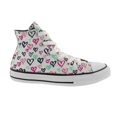 Pre-owned Converse Chuck Taylor All Star Hi Gs 'bleeding Love' | White | Kid's Size 6