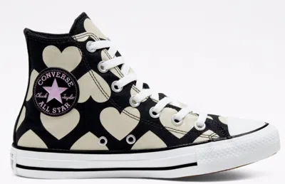 Pre-owned Converse Chuck Taylor All Star Hi 'hearts' In White