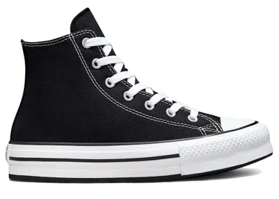Pre-owned Converse Chuck Taylor All Star Hi Lift Platform Sneakers In Black/white