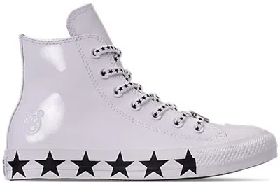 Pre-owned Converse Chuck Taylor All Star Hi Miley Cyrus Stars (women's) Sneakers In White/black