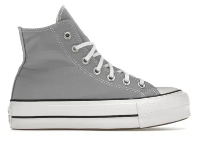 Pre-owned Converse Chuck Taylor All Star Hi Platform (women's) Sneakers In Obsidian Mist/white/black