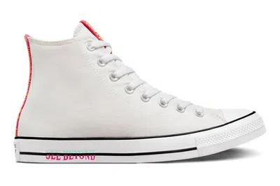 Pre-owned Converse Chuck Taylor All Star Hi See Beyond White In White/orange/pink