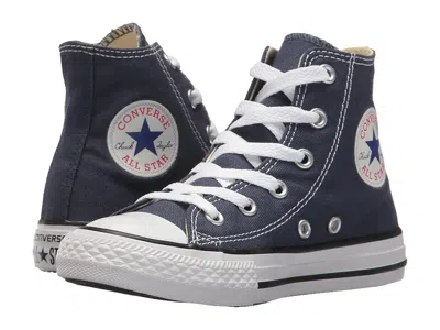 Converse Chuck Taylor All Star Hi Top Sneaker (little Kid) Boys Shoes Navy : 3 Little Kid M, Canvas In Blue