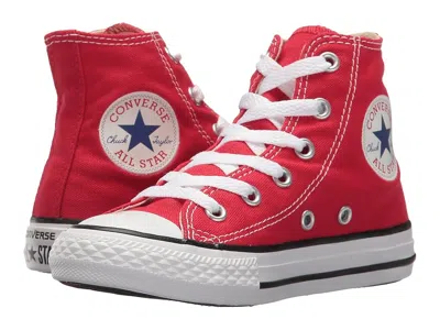 Converse Chuck Taylor All Star Hi Top Sneaker (little Kid) Boys Shoes Red : 3 Little Kid M, Canvas