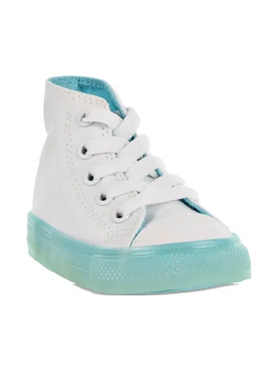 Converse Babies' Chuck Taylor All Star Hi "white/bleached Aqua" Sneakers