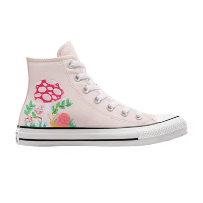 Pre-owned Converse Chuck Taylor All Star High 'embroidered Mushroom' In Pink