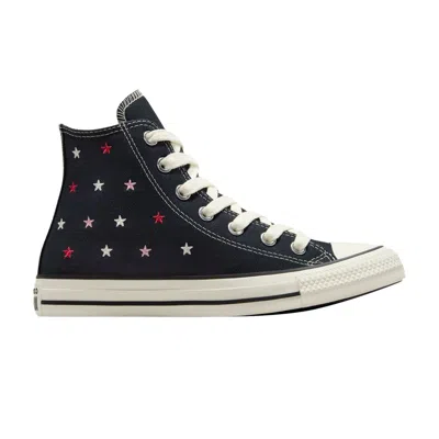 Pre-owned Converse Chuck Taylor All Star High 'embroidered Stars - Total Eclipse' | Black | Men's Size 3