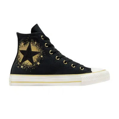Pre-owned Converse Chuck Taylor All Star High Gs 'black Gold Star' | Kid's Size 4.5