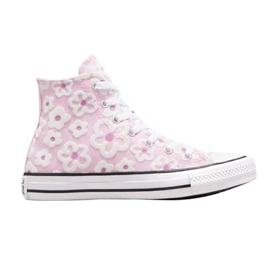 Pre-owned Converse Chuck Taylor All Star High Gs 'floral Embroidery' | Purple | Kid's Size 4