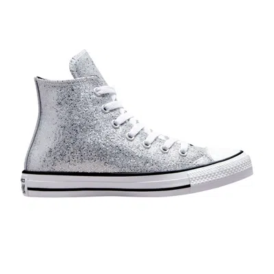 Pre-owned Converse Chuck Taylor All Star High Gs 'glitter - Silver' | Kid's Size 7