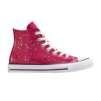 Pre-owned Converse Chuck Taylor All Star High Gs 'glitter - Sporty Berry' | Pink | Kid's Size 5.5