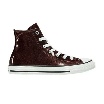 Pre-owned Converse Chuck Taylor All Star High Gs 'glitter Dark Burgundy' | Red | Kid's Size 3