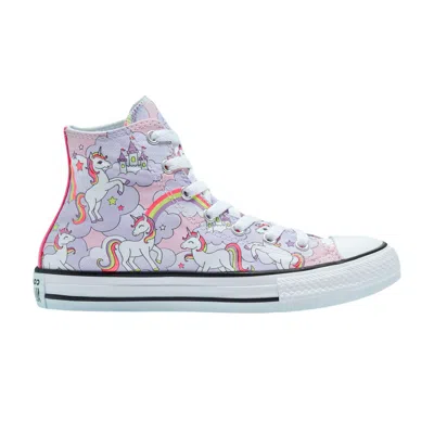 Pre-owned Converse Chuck Taylor All Star High Gs 'neon Unicorn' | White | Kid's Size 5