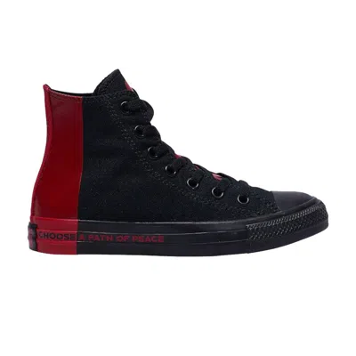 Pre-owned Converse Chuck Taylor All Star High Gs 'seek Peace' | Black | Kid's Size 4