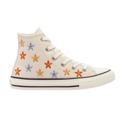 Pre-owned Converse Chuck Taylor All Star High Gs 'spring Flowers' | Cream | Kid's Size 3.5 In White