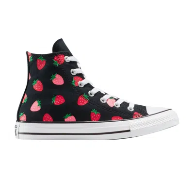 Pre-owned Converse Chuck Taylor All Star High Gs 'strawberries' | Black | Kid's Size 6