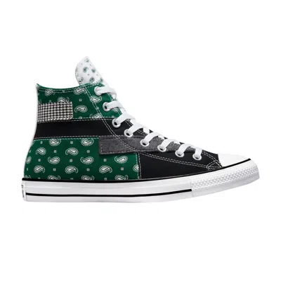 Pre-owned Converse Chuck Taylor All Star High 'hacked Patterns - Paisley' In Green