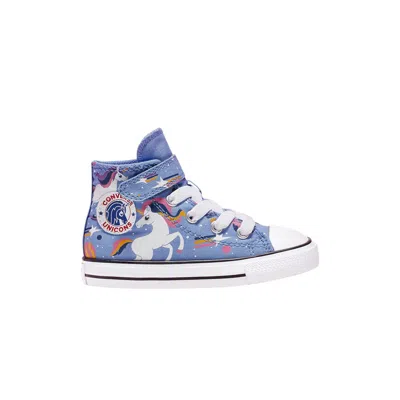 Pre-owned Converse Chuck Taylor All Star High Hook And Loop Td 'unicons' | Blue | Infant Size 6
