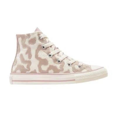 Pre-owned Converse Chuck Taylor All Star High Ps 'leopard' | Cream | Kid's Size 13.5 In White