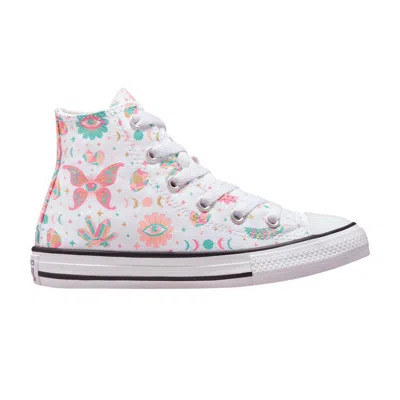 Pre-owned Converse Chuck Taylor All Star High Ps 'mystic Gems' | White | Kid's Size 10.5