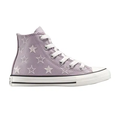 Pre-owned Converse Chuck Taylor All Star High Ps 'starry' | Grey | Kid's Size 13 In Gray