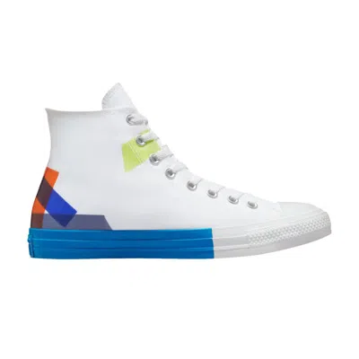 Pre-owned Converse Chuck Taylor All Star High 'space Racer - White Kinetic Blue'