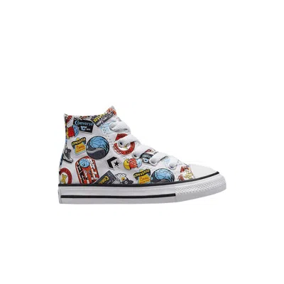 Pre-owned Converse Chuck Taylor All Star High Td 'happy Hoops' | White | Infant Size 7