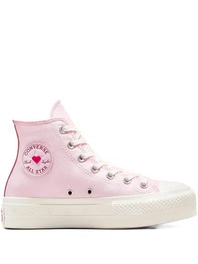 Converse Chuck Taylor All-star High-top Canvas Sneakers In Pink