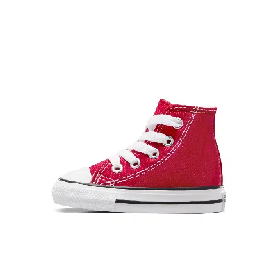 Converse Babies' Chuck Taylor All Star High Top Infant/toddler Shoes In Red