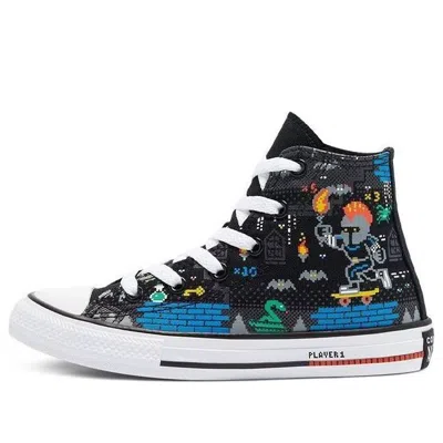 Converse Chuck Taylor All Star High Top Jr Black/multicolor