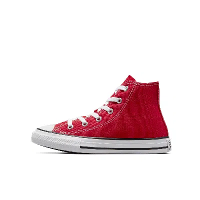 Converse Chuck Taylor All Star High Top Little Kids' Shoes In Red