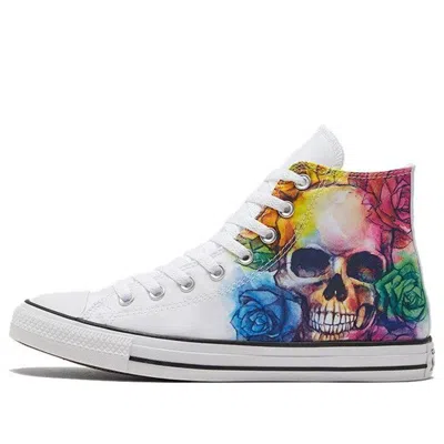 Converse Chuck Taylor All Star High Top Skull And Roses 'white'