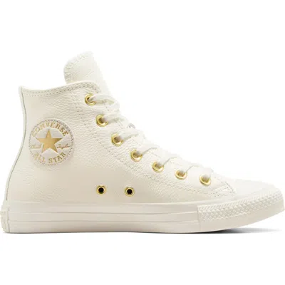 Converse Chuck Taylor® All Star® High Top Sneaker In Egret/egret/gold