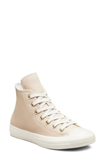 Converse Chuck Taylor® All Star® High Top Sneaker In Light Bisque/erget/gold