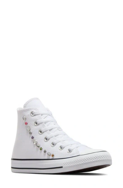 Converse Chuck Taylor® All Star® High Top Sneaker In White/ Black/ White