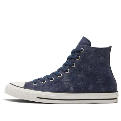 Converse Chuck Taylor All Star High 'washed Canvas - Midnight Navy' In Blue