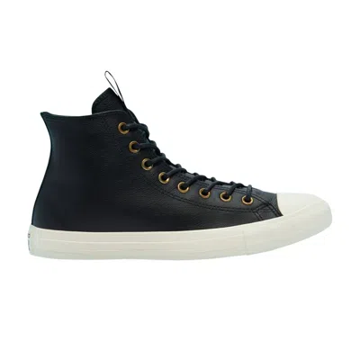 Pre-owned Converse Chuck Taylor All Star Leather High 'black Egret'
