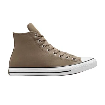 Pre-owned Converse Chuck Taylor All Star Leather High 'classic Taupe' In Grey