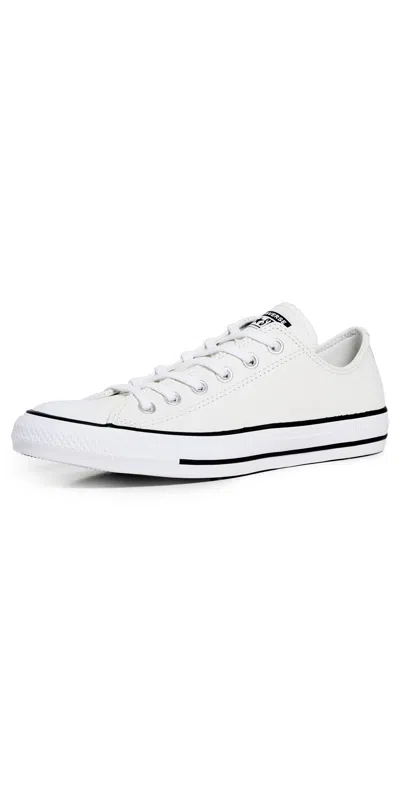 Converse Chuck Taylor All Star Leather Unisex Sneakers Vintage White/white/black