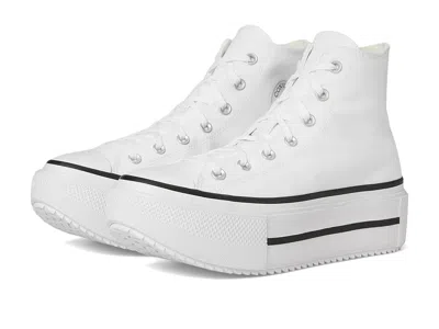 Converse Chuck Taylor All Star Lift Double Stack Lace-up Boots White/black/white :