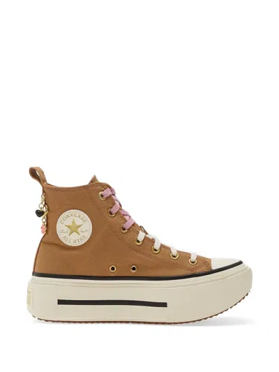 Converse Chuck Taylor All Star Lift Double Stack Platform Charms High-top Sneakers In Brown