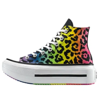 CONVERSE CONVERSE CHUCK TAYLOR ALL STAR LIFT DOUBLE STACK PLATFORM PRIDE HIGH 'CHAOS FUCHSIA ORANGE RIND'