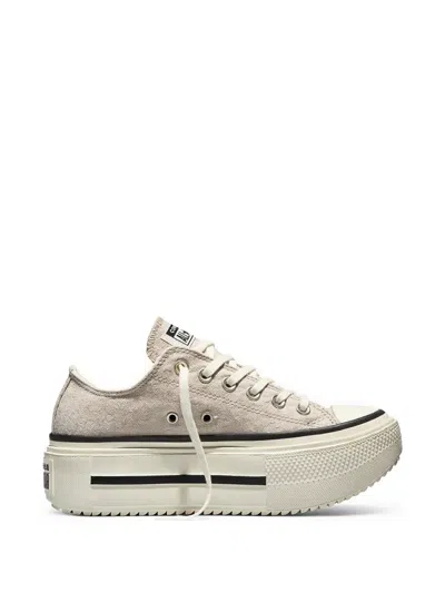 Converse Chuck Taylor All Star Lift Double Stack Platform Sneakers In Neutral