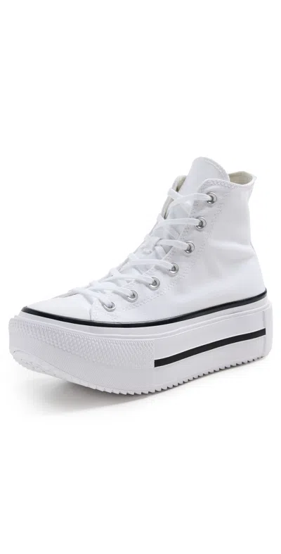 Converse Chuck Taylor All Star Lift Double Stack Sneakers White/black/white