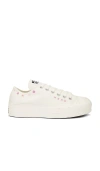 Converse Chuck Taylor All Star Lift Floral Embroidery Low Top Sneaker In Egret  Sugar Berry & Cactus Bud