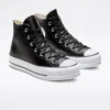 CONVERSE CHUCK TAYLOR ALL STAR LIFT HI 561675C SKATE WOMEN'S BLACK SHOES NR6877