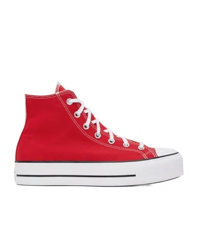 Converse Chuck Taylor All Star Lift Hi High-top Casual Trainers In Red
